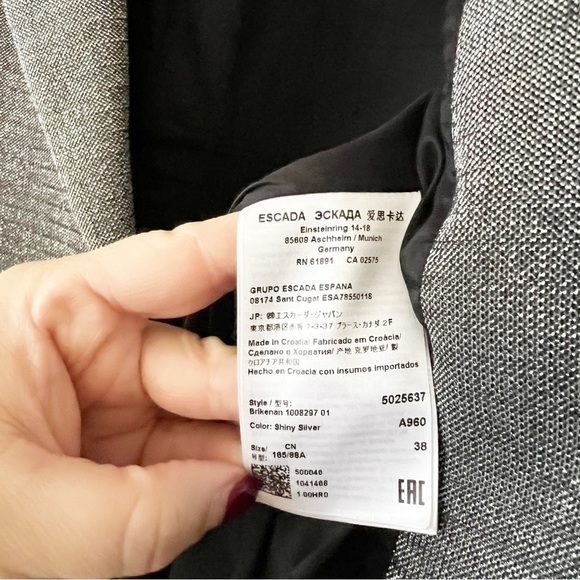 Escada Metallic Blazer - Picture 5 of 8